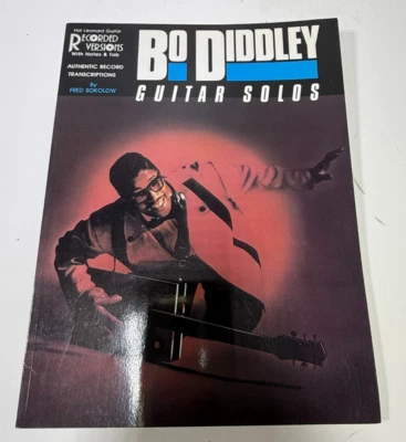BO DIDDLEY GUITAR SOLOS RECORDED VERSIONS W/NOTES & TAB NOTE BOOK - Image 1 of 4
