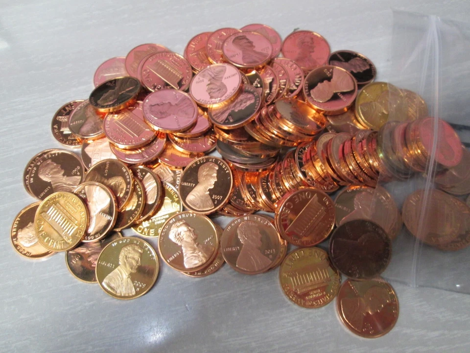 Lote de 100 centavos de 1 centavo de prueba Lincoln de Estados Unidos Foto 1 de 1