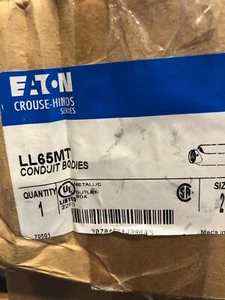NEU Eaton Crouse-Hinds LL65MT Leerrohr Auslassgehäuse 2" Stck. 1 im Karton - Bild 1 von 1
