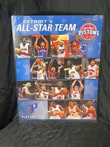 Detroit Pistons Poster Team 18x24 Detroit Championship All-Time Players - Picture 1 of 2