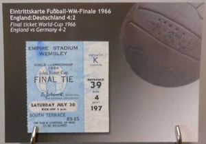 Fußball WM 1966 Postkarte Final Ticket History Memory England Deutschland FP369 - Bild 1 von 2