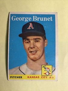 1958 Topps Baseball  #139 George Brunet   - Very Nice+  p9