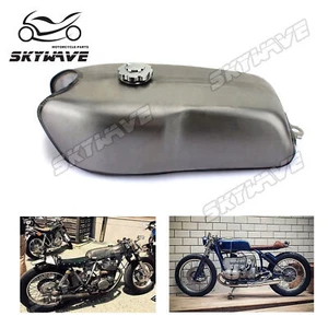 2.4Gal 9L Cafe Racer Gas Fuel Tank For BMW R100R/T/S For Yamaha RD350 RD400 RD50 - Bild 1 von 11