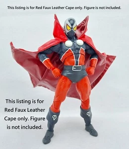 McFarlane Toy Spawn & Todd McFarlane Dedicated Wire Red Faux Leather Cape - Picture 1 of 7