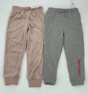 Juicy Couture Pants sweatpants joggers set 2 Girls Sz 4T N144 - Picture 1 of 4