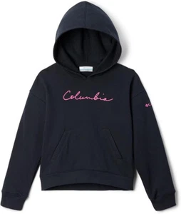 Columbia Youth Girls Trek Novelty Hoodie, Black/Pink Ice, X-Large - Picture 1 of 3