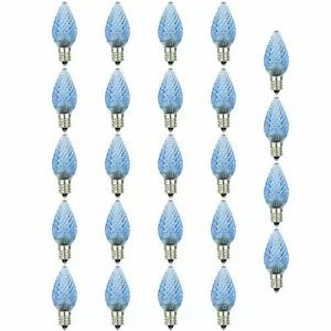 24 Pack Sunlite Blue Colored Decorative Chandelier Light Bulb Candelabra (E12) - Picture 1 of 2