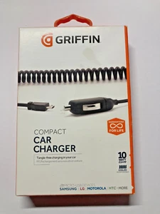 Genuine Griffin 2.1A Micro USB In-Car Charger For Smart Mobile Phones & Devices - Picture 1 of 2