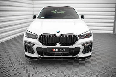 MAXTONDESIGN Labio de alerón Cup enfoque frontal V.1 adecuado para BMW X6 M-Paquete G06 negro alto cristal