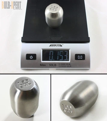 M10 X 1.25 1 LB TYPE R STYLE HEAVY WEIGHTED 5 SPEED STEEL SHIFT KNOB FOR MAZDA - Image 1 of 2