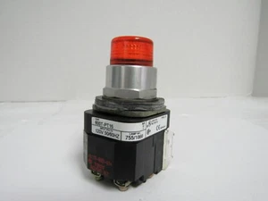 ALLEN BRADLEY 800T-PT16 SER T AMBER PUSHBUTTON - Picture 1 of 6