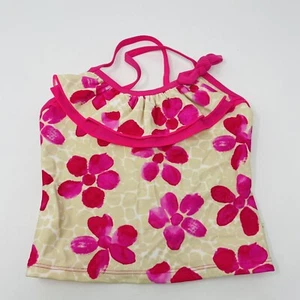 Floatimini Youth Girls Size 6/6X Racerback Floral Print Swim Tankini Top 282 - Picture 1 of 4