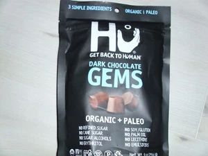 2--Hu Gems Vegan Chocolate Chips 9oz Organic Paleo Non GMO--11/25--- - Picture 1 of 1