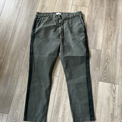 Pantalones Baldwin Kansas City 36x29 Verde Algodón Frente Plano EE. UU. Foto 1 de 4
