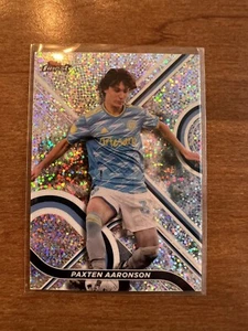 2022 Topps Finest MLS Paxten Aaronson Speckle Refractor 002/175 USMNT USA - Bild 1 von 2