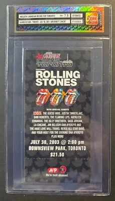 2003 Rolling Stones Concert Full Ticket iCert NM+ 7.5 Downsview Park Toronto - Image 1 of 4