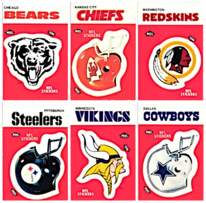 1988 Fleer NFL Team Action Football Logo Stickers / U Pick Cards / Buy2+ Save10% - Picture 1 of 48