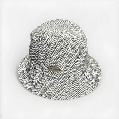 Sombrero fedora Kangol Gris Espiga Lana Tweed Grande L Clipper Foto 1 de 4