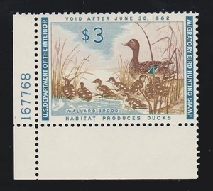 US RW28 $3 Duck Hunting Mint XF OG NH SCV $95 - Picture 1 of 2