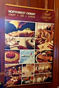 ORIGINAL 1970ER JAHRE VINTAGE NORDWEST ORIENT REISEPOSTER 40"" X 25"" KÖNIGLICH IMPERIAL - Bild 1 von 10