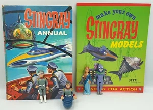 STINGRAY: 1965 STINGRAY ANUAL Y HAZ TUS PROPIOS MODELOS, JUEGO DE FIGURAS DE ACCIÓN - Imagen 1 de 12