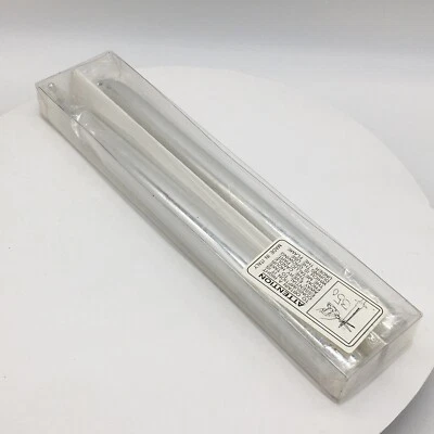 Набор из 2 конических серебряных металлических свечей 13 дюймов  - Изображение 1 из 3