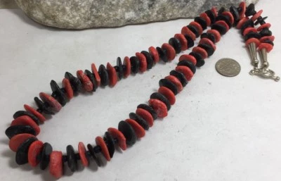 hand made  mix color bold look ethnic mix gem necklace/ (y460-w3) - Image 1 of 2