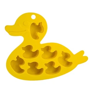 RUBBER DUCKY, DUCK, SILICONE MOLD ICE CUBES, CANDY, CHOCOLATE MOLD YELLOW EASTER - Picture 1 of 3
