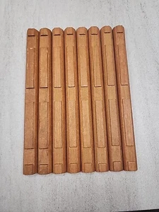 Lincoln Logs 8 Half Flat Loose Wooden 3-Notch 7 1/2" Original Building Logs - Picture 1 of 2