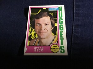 1974-75 Topps  #264 BYRON BECK (Nuggets) 