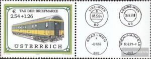 Österreich 2414 mit Zierfeld (kompl.Ausg.) gestempelt 2003 Bahnpostwagen