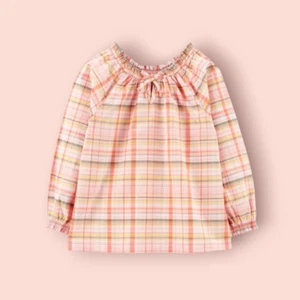 Carter's Girls Ruffle Plaid Top NWT 4, 5, 6/6X, 7 - Picture 1 of 1
