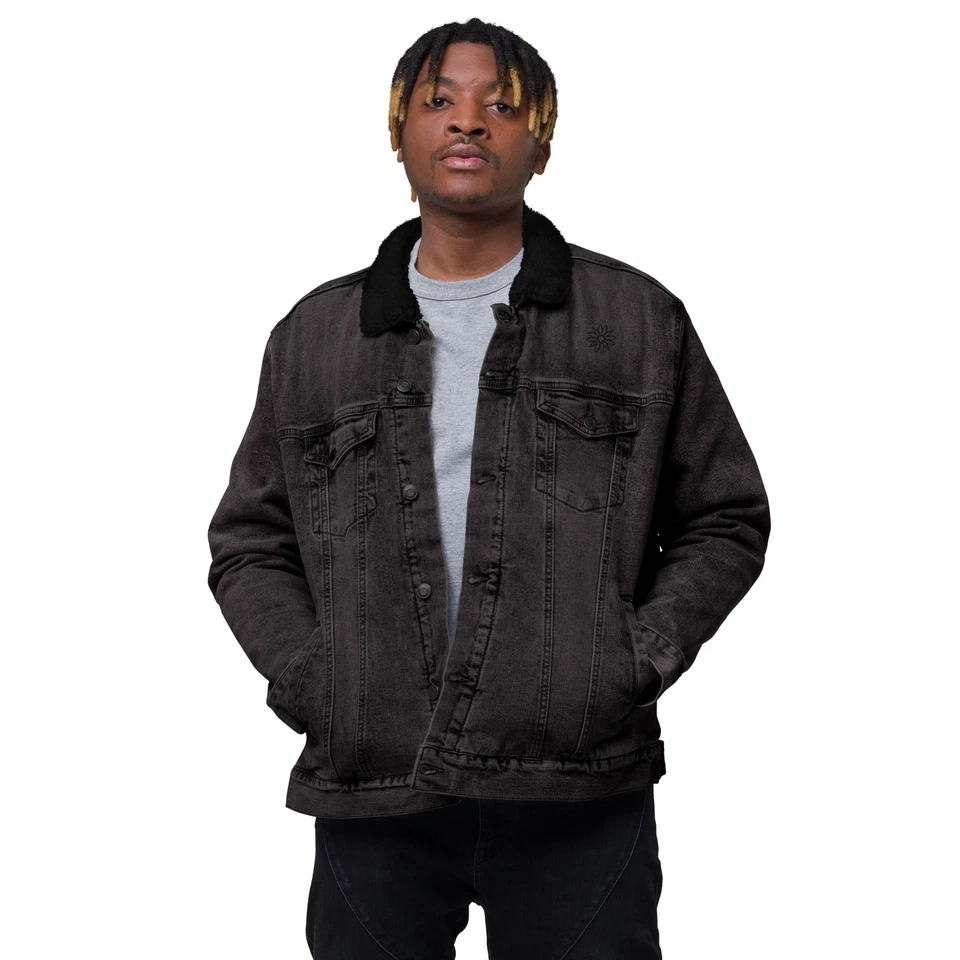 Unisex denim sherpa jacket - Image 1 of 1