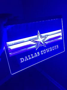 NFL Dallas Cowboys LED Neon Sign for Game Room,Office,Bar,Man Cave. NEW! - Picture 1 of 9