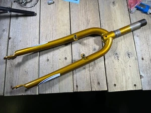 MTB Mountain Bike Steel Fork 26” Inch Cantilever Brakes 1-1/8 Threaded USED - Picture 1 of 15