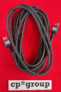 10 Fuß USB Typ-C auf USB Typ-C geflochtenes Kabel Game Stop Marke - Bild 1 von 3