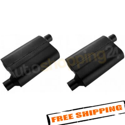 Flowmaster 42443 Set of 2 2.25 Offset In/Out 40 Series Chambered Mufflers - Image 1 of 4