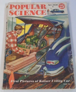 April 1949 Vintage ""Popular Science"" monatliches Softcover schöne Farben Vintage-Anzeigen - Bild 1 von 8