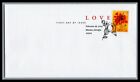 US FDC  # 3898 37c Love, Flowers   "None"  2005, 9N684