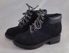 Soda Tanic IIS Girl's Youth Black Lace Up Faux Suede Shoes / Boots