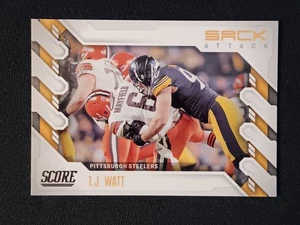 2022 SCORE T.J. WATT SACK ATTACK #SA-TW. PITTSBURGH STEELERS - Picture 1 of 5