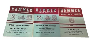 Paquete de tres programas del West Ham años 70 - Imagen 1 de 2