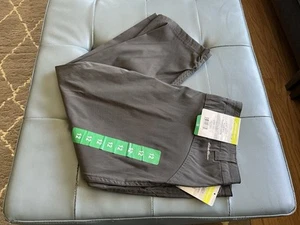 Eddie Bauer Women's Rainier Capri Stretch Smoke UV50 Outdoors Hiking Sz 12 - Picture 1 of 12