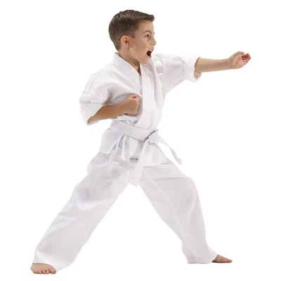 Macho 5oz Ultra Light Weight Karate Gi Uniform - Size White - Image 1 of 4