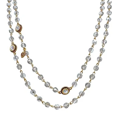 Gargantilla Cruz Virgen Santos y Ángeles Santa Mónica Dorada Foto 1 de 3