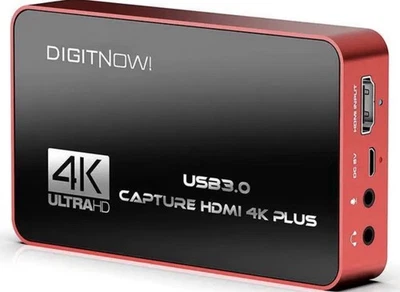 DIGITNOW 4K Plus Video Capture Card, USB3.0 HDMI Game Capture, 4K60 HDR Capture - Image 1 of 4