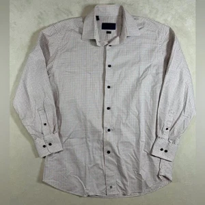 David Donahue 16 32/33 Trim Fit weiche Baumwolle kleines Karomuster Hemd gebraucht, in einwandfreiem Zustand - Bild 1 von 8