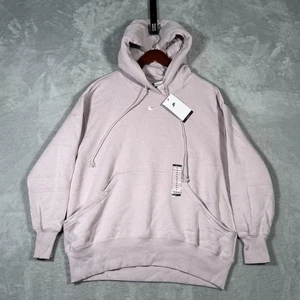 Nike Hoodie Womens M Purple Oversized Phoenix Fleece Sweatshirt DQ5860-019 - Picture 1 of 12