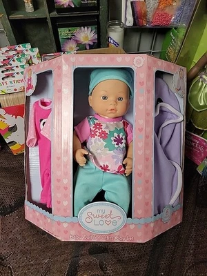 Muñeca bebé My Sweet Love con trajes - Juego de 6 piezas, 2+ años, 12,5" Foto 1 de 4