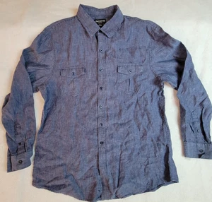 Claiborne Slim Fit Long Sleeve XL Blue/Grey - Picture 1 of 7